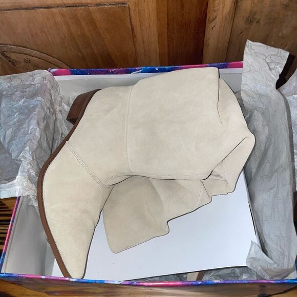 Chinese Laundry Winner Split Suede High Boots Shoes pointed toe size ,8,8.5,9 - Picture 7 of 9